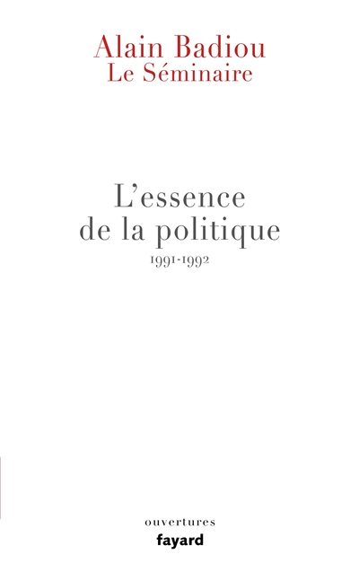 Le séminaire. Vol. 12. L'essence de la politique : 1991-1992