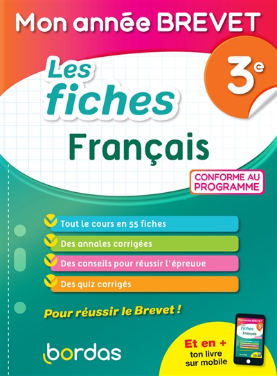 Les fiches français 3e