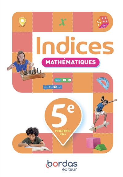 Indices, mathématiques, 5e...