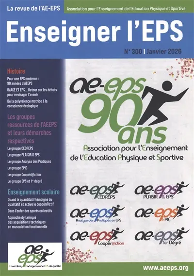 Enseigner l'EPS : la revue de l'AE-EPS, n° 300