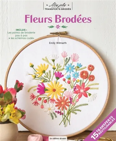 Fleurs brodées
