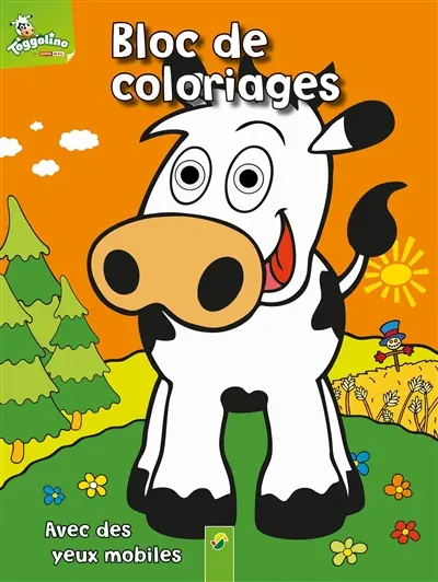 Toggolino : bloc de coloriages avec des yeux mobiles