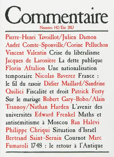 Commentaire, n° 142