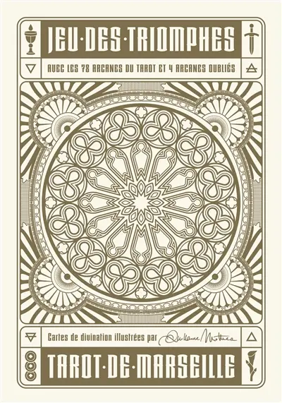 Jeu des triomphes, tarot de Marseille : avec les 78 arcanes du tarot et 4 arcanes oubliés Jeu des triomphes, tarot de Marseille : avec les 78 arcanes du tarot et 4 arcanes oubliés