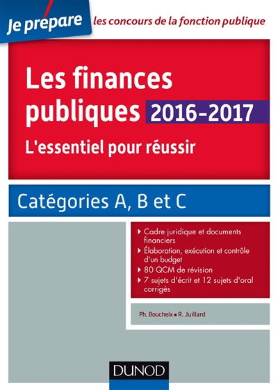 L'essentiel des finances publiques 2016-2017 : catégories A, B et C