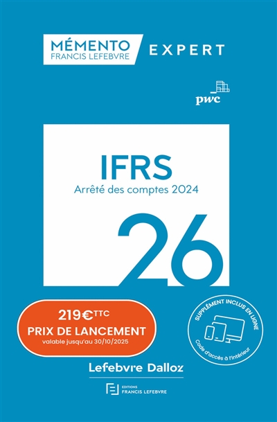 IFRS 2026 : arrêté des comptes 2024