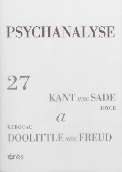 Psychanalyse, n° 27
