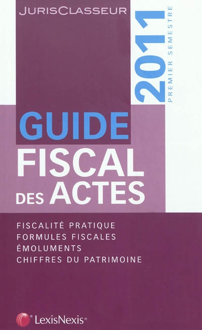 Guide fiscal des actes :...