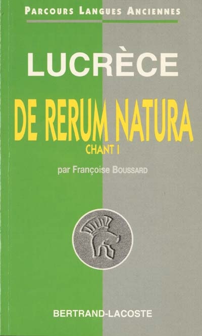Lucrèce : de rerum natura, chant I