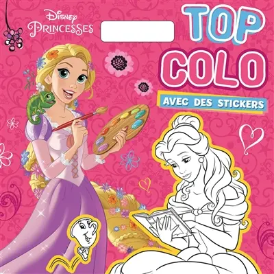 Princesses : top colo : avec des stickers