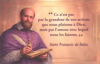 Carte prière saint François de Sales (par 20)