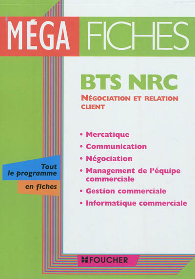 BTS NRC négociation et relation client