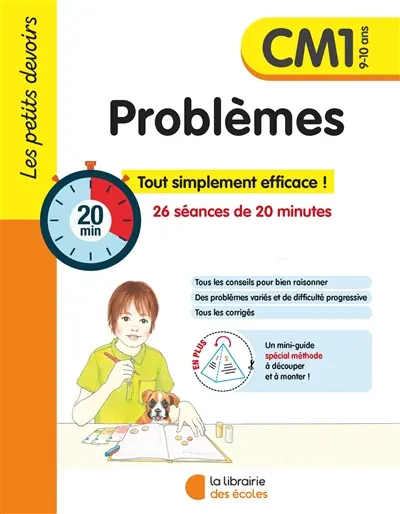 Problèmes CM1, 9-10 ans : 26 séances de 20 minutes