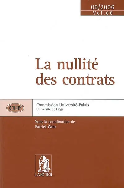 La nullité des contrats