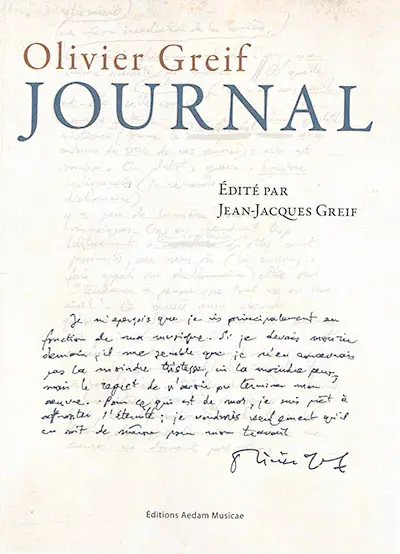 Olivier Greif : journal