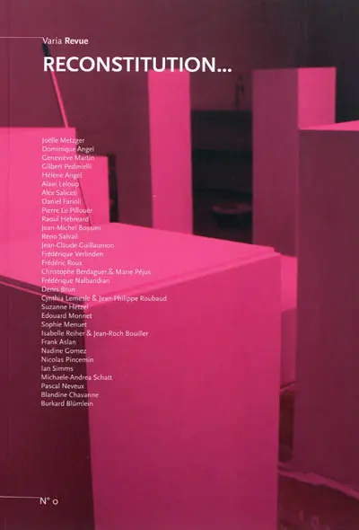 Varia Revue, n° 0. Reconstitution...