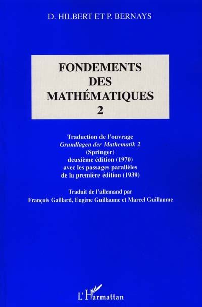 Fondements des mathématiques. Vol. 2