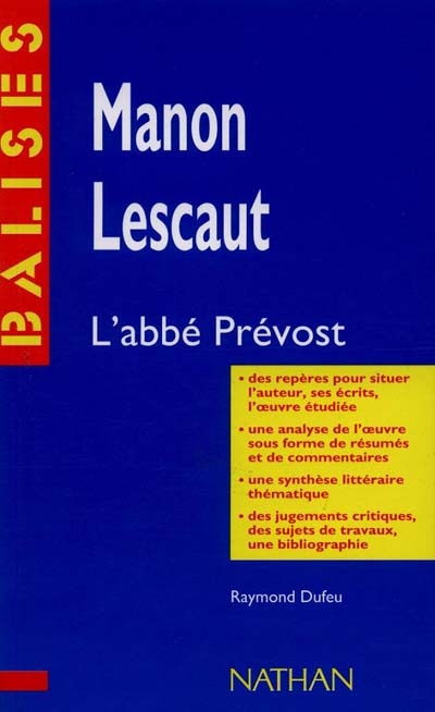 Manon Lescaut Balises