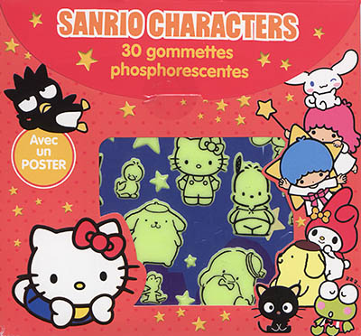 Sanrio characters : 30 gommettes phosphorescentes