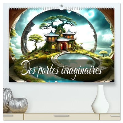 Des Portes imaginaires (Calendrier mural 2026 DIN A2 vertical) calendrier de bureau : Un voyage annuel à travers les mystérieuses portes de l'Asie.