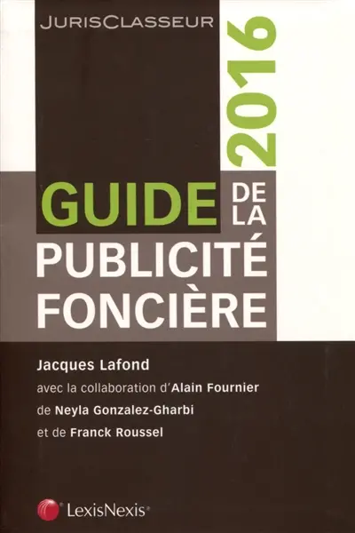 Guide de la publicité foncière : 2016