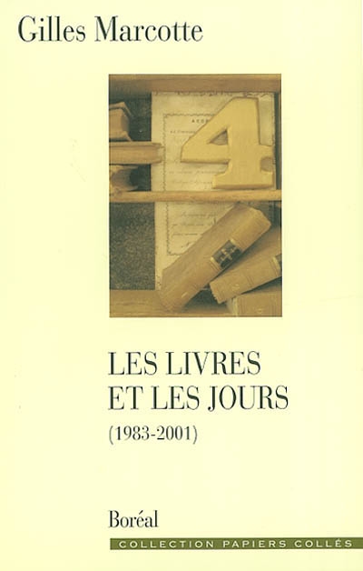 Les livres et les jours : 1983-2001