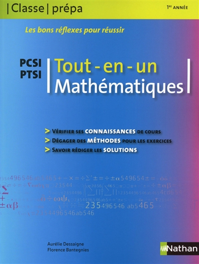 Mathématiques PCSI PTSI, 1re année : tout en un