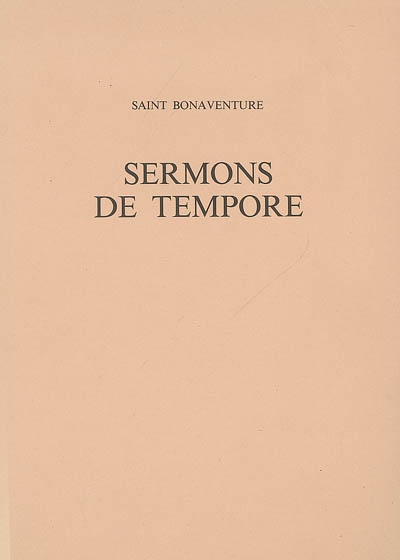 Sermons de tempore : reportations du manuscrit Milan, Ambrosienne A 11 sup.