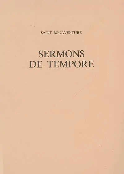 Sermons de tempore : reportations du manuscrit Milan, Ambrosienne A 11 sup.
