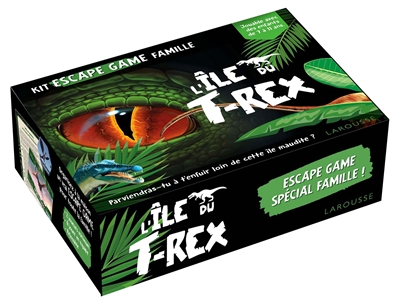 l'île du t.rex : kit escape game famille