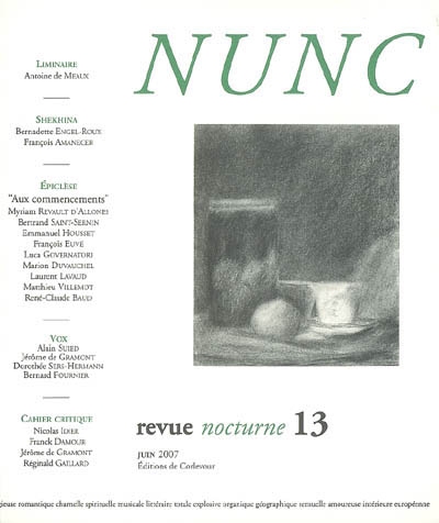 Nunc, n° 13. Revue nocturne