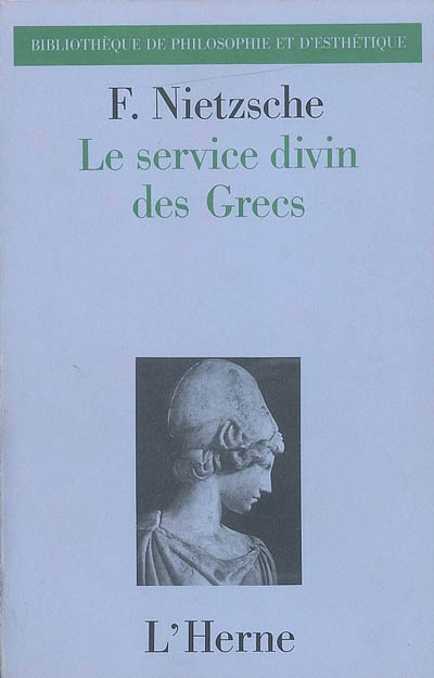 Le service divin des Grecs : antiquités du culte religieux des Grecs, cours de trois heures hebdomadaires, hiver 1875-76