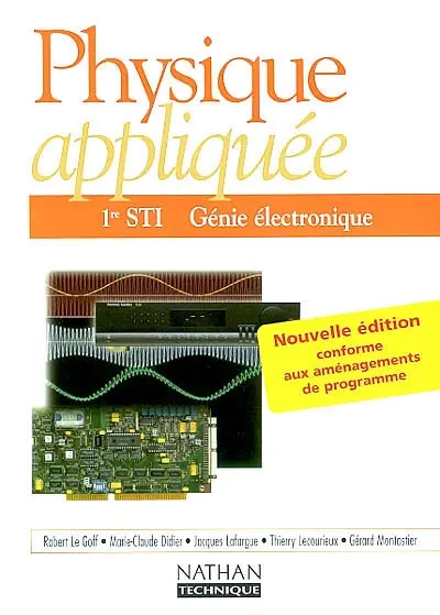 Physique appliquée, 1re STI, génie électronique