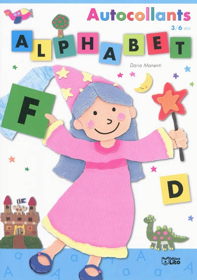 Alphabet, autocollants, 3-6 ans : fée