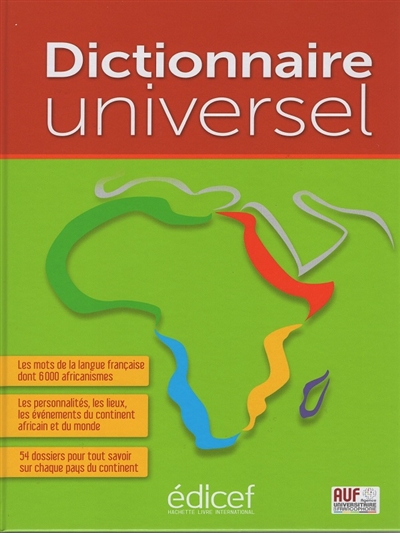 Dictionnaire universel Afrique nouvelle édition