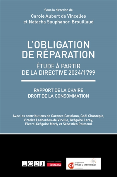 L'obligation de réparation...