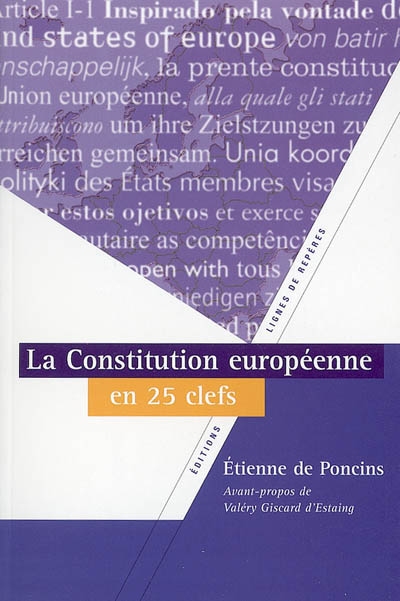 La Constitution européenne en vingt-cinq clefs