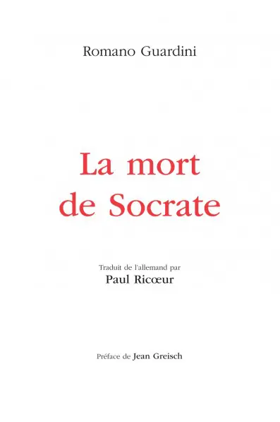 La mort de Socrate : interprétation des dialogues philosophiques Euthyphron, Apologie, Criton, Phédon