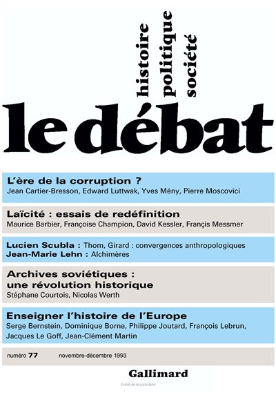 Débat (Le), n° 77