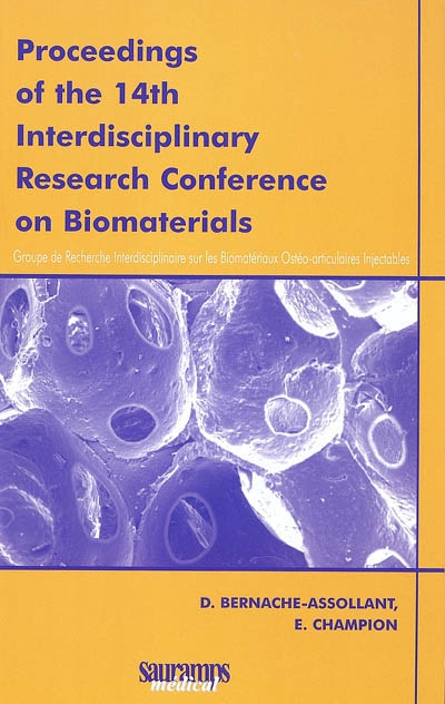 Proceedings of the 14th Interdisciplinary research conference on biomaterials