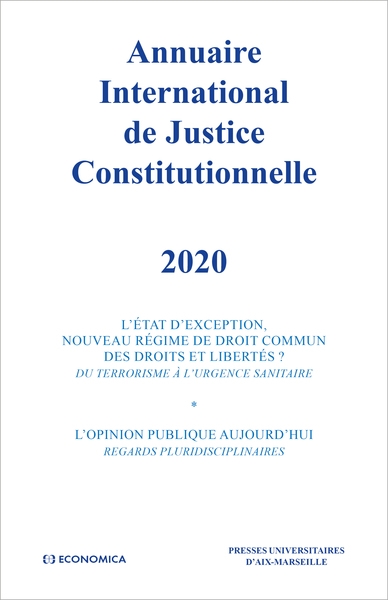 Annuaire international de justice constitutionnelle. Vol. 36. 2020