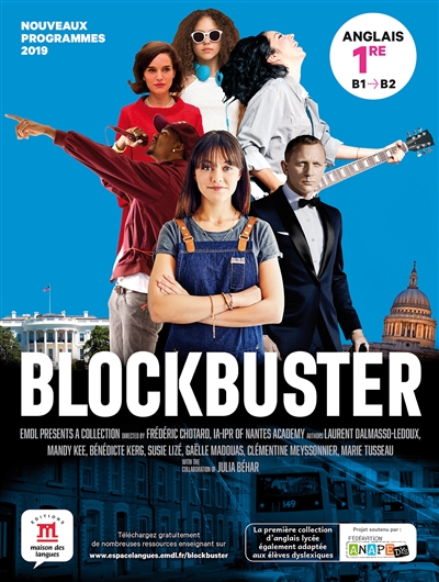 Blockbuster : anglais 1re, B1-B2 : nouveaux programmes 2019