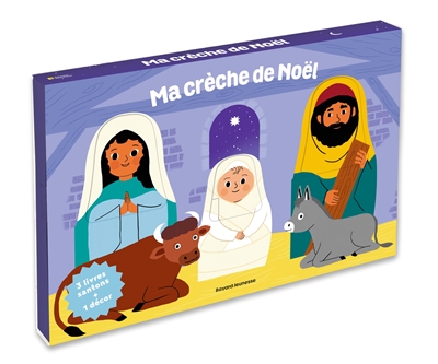 ma crèche de noël : trois livres santons + un décor