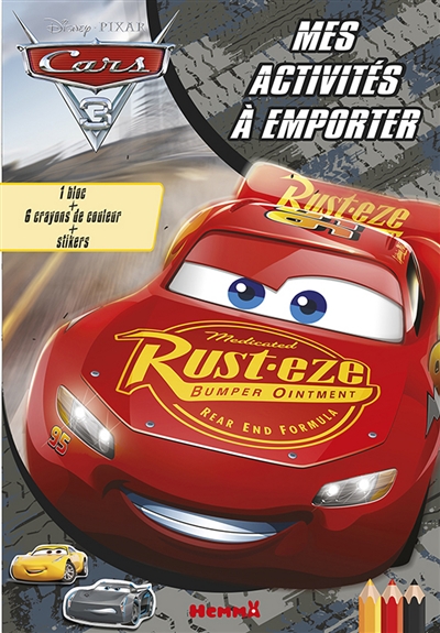 Cars 3 : mes activités à emporter