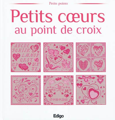 Petits coeurs au point de croix