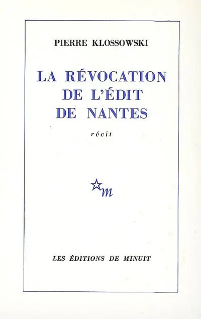 La révocation de l'édit de Nantes