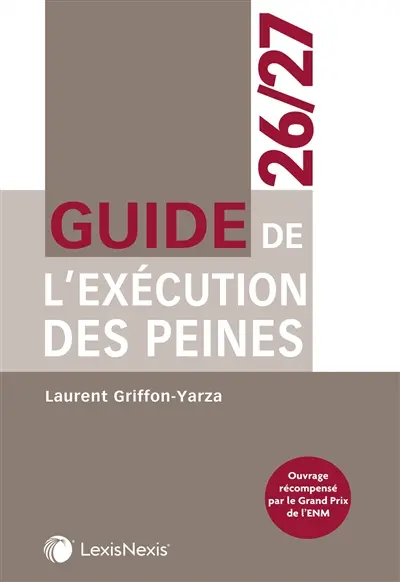 Guide de l'exécution des peines 2026-2027