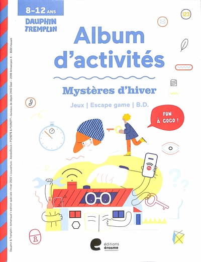 Mystères d'hiver : album d'activités, 8-12 ans : jeux, escape game, BD