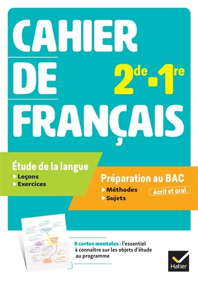 Cahier de français 2de, 1re