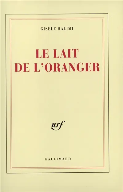 Le lait de l'oranger
